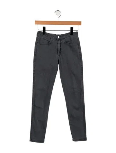 Pre-owned Acne Studios Mid-rise Skinny Leg Jeans In Gray