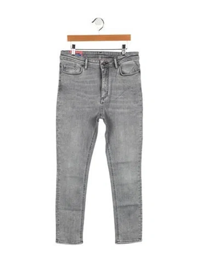 Pre-owned Acne Studios Mid-rise Skinny Leg Jeans In Gray