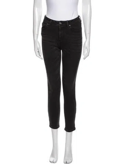 Pre-owned Acne Studios Mid-rise Skinny Leg Jeans In Gray