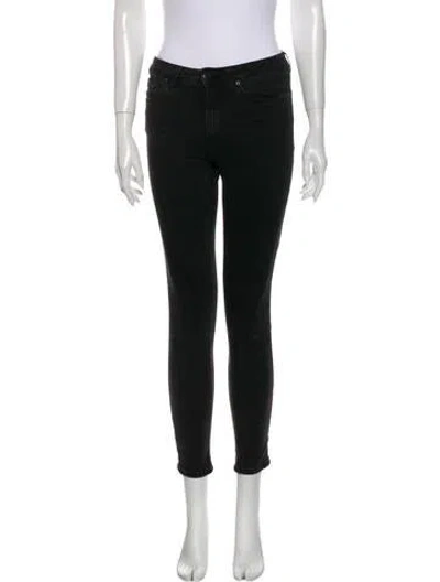 Pre-owned Acne Studios Mid-rise Skinny Leg Jeans In Gray