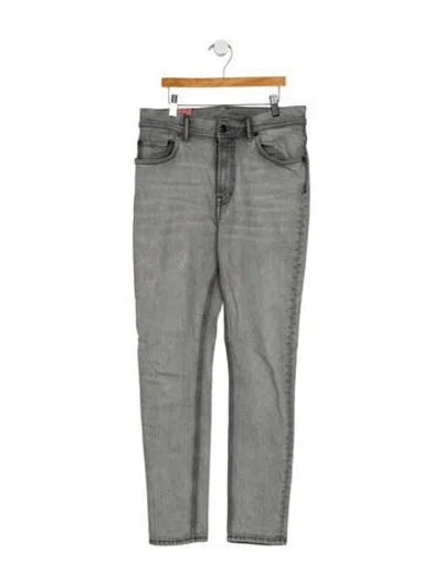 Pre-owned Acne Studios Mid-rise Skinny Leg Jeans In Gray
