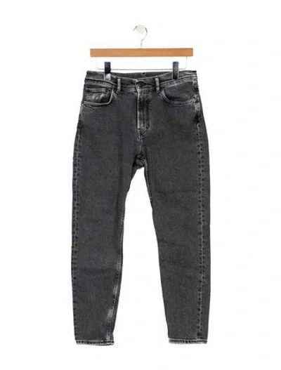Pre-owned Acne Studios Mid-rise Skinny Leg Jeans In Gray