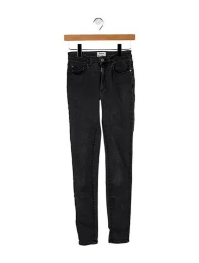Pre-owned Acne Studios Mid-rise Skinny Leg Jeans In Gray