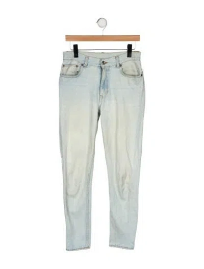 Pre-owned Acne Studios Mid-rise Skinny Leg Jeans In Green