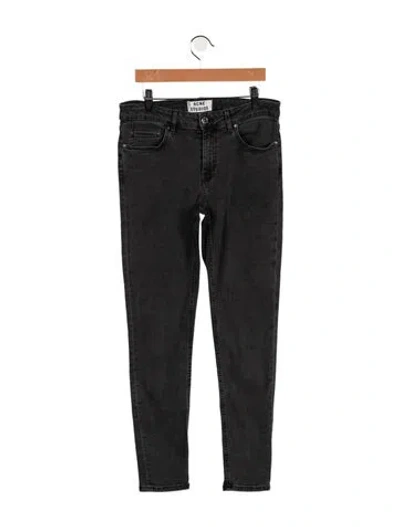 Pre-owned Acne Studios Mid-rise Skinny Leg Jeans In Grey