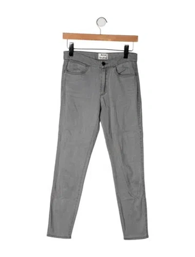 Pre-owned Acne Studios Mid-rise Skinny Leg Jeans In Grey