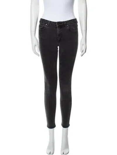 Pre-owned Acne Studios Mid-rise Skinny Leg Jeans In Multi