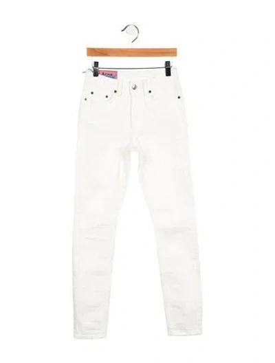 Pre-owned Acne Studios Mid-rise Skinny Leg Jeans In Neutral