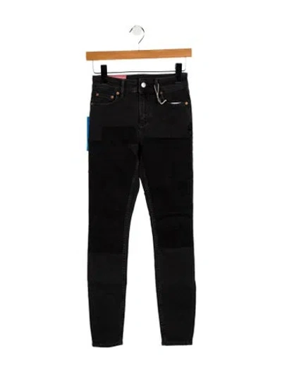 Pre-owned Acne Studios Mid-rise Skinny Leg Jeans W/ Tags In Black