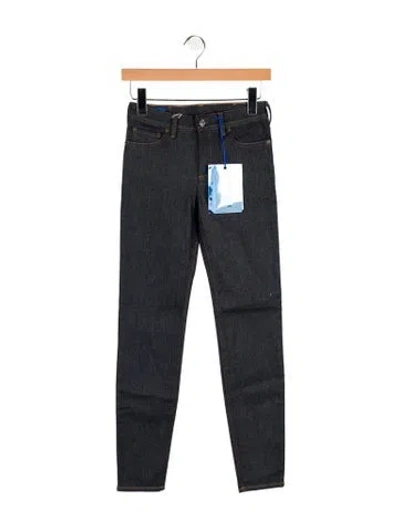 Pre-owned Acne Studios Mid-rise Skinny Leg Jeans W/ Tags In Black