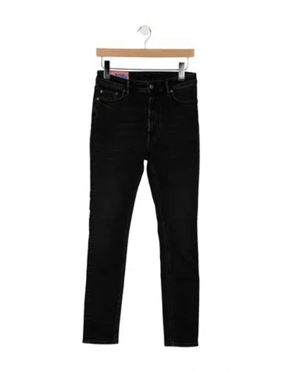 Pre-owned Acne Studios Mid-rise Skinny Leg Jeans W/ Tags In Black