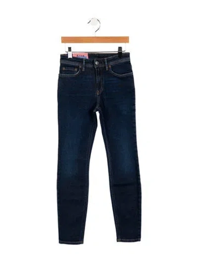 Pre-owned Acne Studios Mid-rise Skinny Leg Jeans W/ Tags In Blue