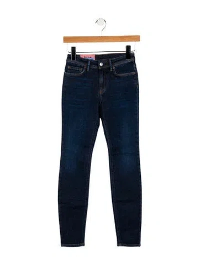 Pre-owned Acne Studios Mid-rise Skinny Leg Jeans W/ Tags In Blue