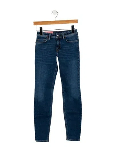 Pre-owned Acne Studios Mid-rise Skinny Leg Jeans W/ Tags In Blue