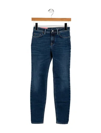 Pre-owned Acne Studios Mid-rise Skinny Leg Jeans W/ Tags In Blue