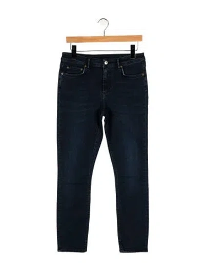 Pre-owned Acne Studios Mid-rise Skinny Leg Jeans W/ Tags In Blue