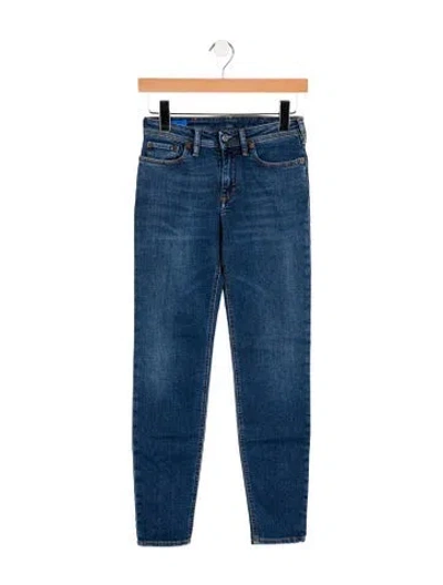 Pre-owned Acne Studios Mid-rise Skinny Leg Jeans W/ Tags In Blue