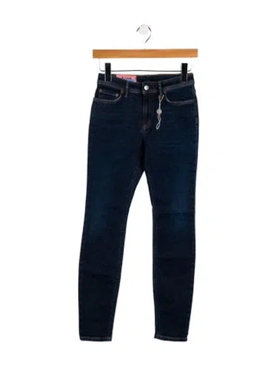 Pre-owned Acne Studios Mid-rise Skinny Leg Jeans W/ Tags In Blue