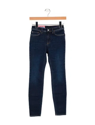 Pre-owned Acne Studios Mid-rise Skinny Leg Jeans W/ Tags In Blue