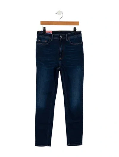 Pre-owned Acne Studios Mid-rise Skinny Leg Jeans W/ Tags In Blue