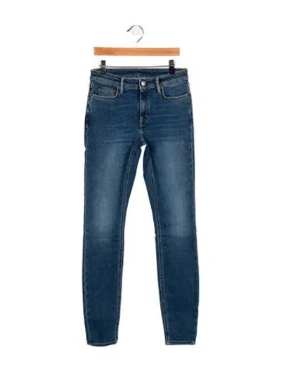 Pre-owned Acne Studios Mid-rise Skinny Leg Jeans W/ Tags In Blue