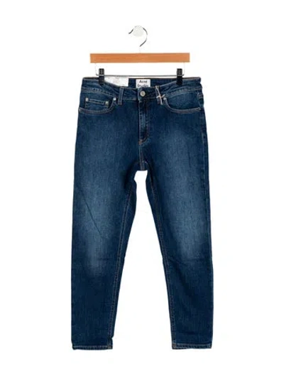 Pre-owned Acne Studios Mid-rise Skinny Leg Jeans W/ Tags In Blue