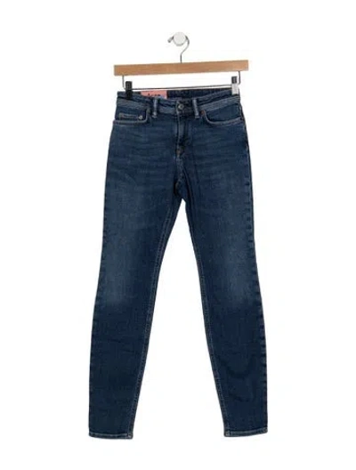 Pre-owned Acne Studios Mid-rise Skinny Leg Jeans W/ Tags In Blue
