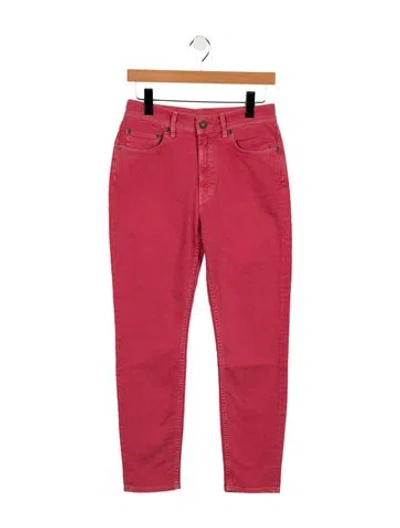 Pre-owned Acne Studios Mid-rise Skinny Leg Jeans W/ Tags In Pink