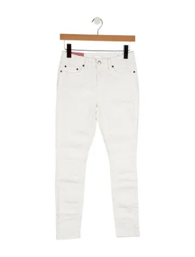 Pre-owned Acne Studios Mid-rise Skinny Leg Jeans W/ Tags In White