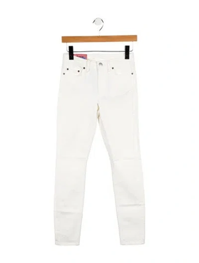 Pre-owned Acne Studios Mid-rise Skinny Leg Jeans W/ Tags In White
