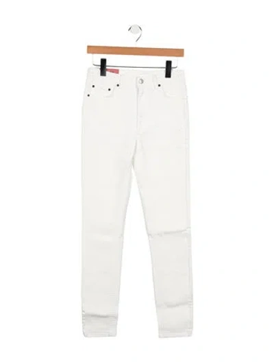 Pre-owned Acne Studios Mid-rise Skinny Leg Jeans W/ Tags In White