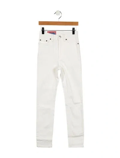 Pre-owned Acne Studios Mid-rise Skinny Leg Jeans W/ Tags In White