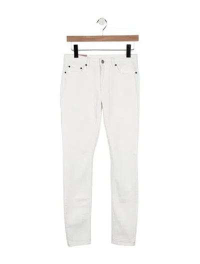 Pre-owned Acne Studios Mid-rise Skinny Leg Jeans W/ Tags In White