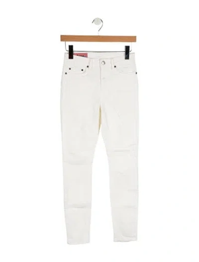 Pre-owned Acne Studios Mid-rise Skinny Leg Jeans W/ Tags In White
