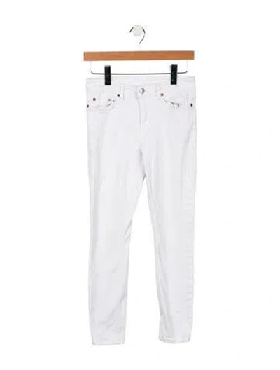 Pre-owned Acne Studios Mid-rise Skinny Leg Jeans In White