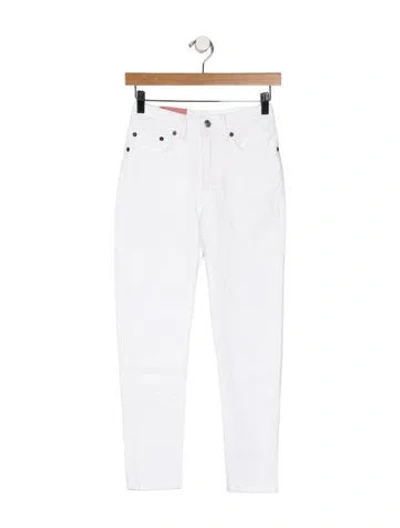 Pre-owned Acne Studios Mid-rise Skinny Leg Jeans In White