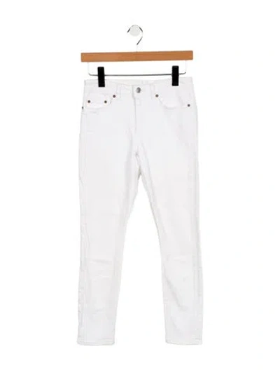 Pre-owned Acne Studios Mid-rise Skinny Leg Jeans In White