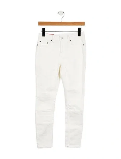 Pre-owned Acne Studios Mid-rise Skinny Leg Jeans In White