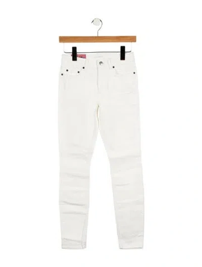 Pre-owned Acne Studios Mid-rise Skinny Leg Jeans In White