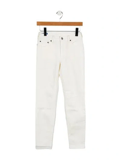 Pre-owned Acne Studios Mid-rise Skinny Leg Jeans In White