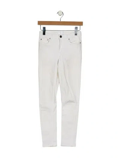 Pre-owned Acne Studios Mid-rise Skinny Leg Jeans In White