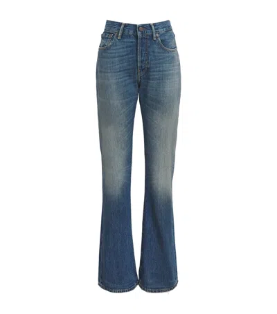 Acne Studios Mid-rise Straight Jeans In Blue