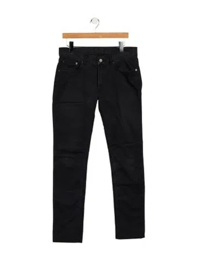 Pre-owned Acne Studios Mid-rise Straight Leg Jeans In Black