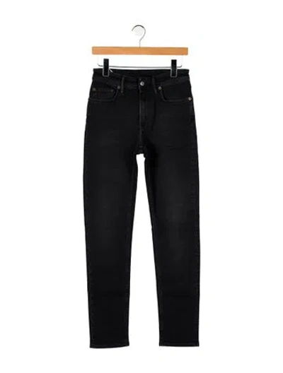 Pre-owned Acne Studios Mid-rise Straight Leg Jeans In Black