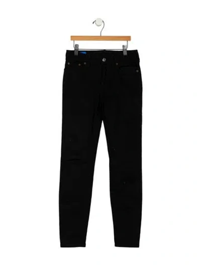 Pre-owned Acne Studios Mid-rise Straight Leg Jeans In Black