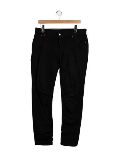 Pre-owned Acne Studios Mid-rise Straight Leg Jeans In Black