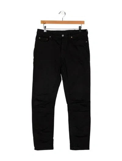 Pre-owned Acne Studios Mid-rise Straight Leg Jeans In Black