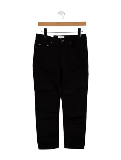 Pre-owned Acne Studios Mid-rise Straight Leg Jeans In Black