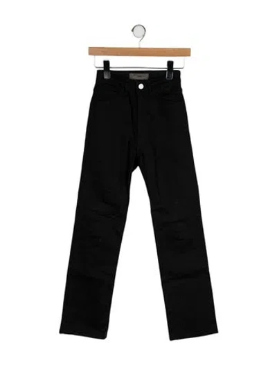 Pre-owned Acne Studios Mid-rise Straight Leg Jeans In Black