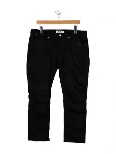 Pre-owned Acne Studios Mid-rise Straight Leg Jeans In Black